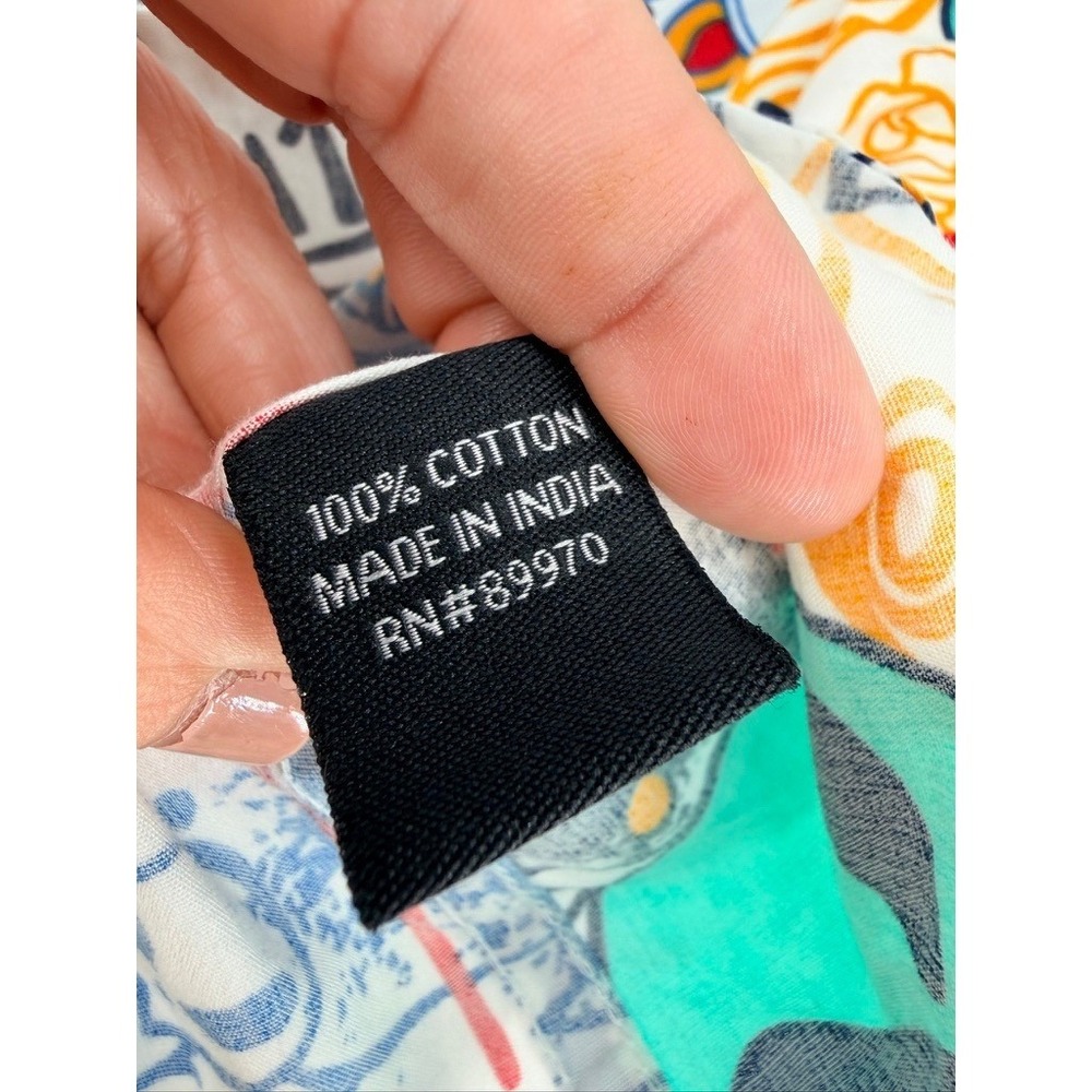 Eighty Eight Graphic Button Up Shirt Alien Space Print L - Picture 8 of 14
